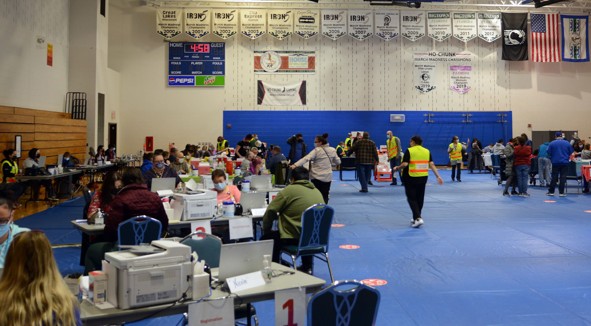 Baraboo community vaccination clinic, March 31